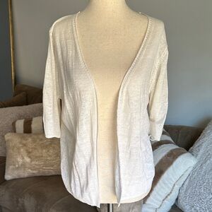 Cynthia Rowley white Open-Front Cardigan